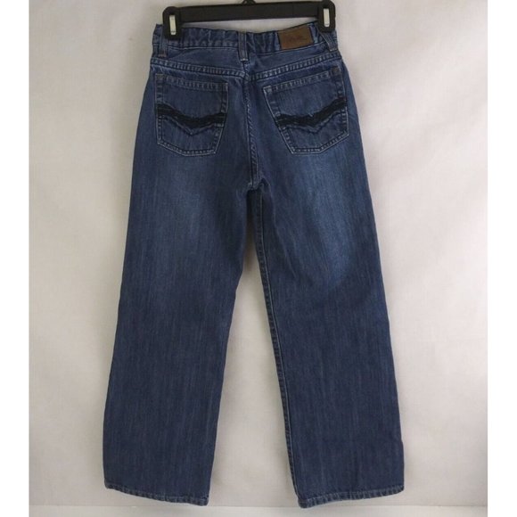 Urban Up Pipeline Distressed Embroidered Bootcut Jeans Boy's Size 14 - Picture 2 of 10